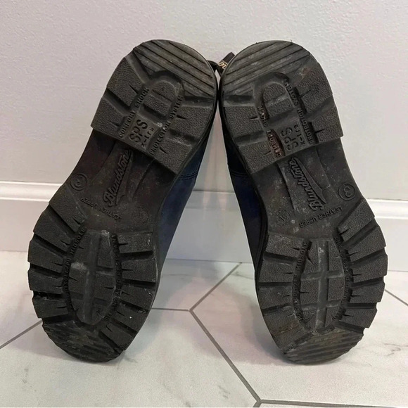 Blundstone Navy Blue Premium Leather Chelsea Boots Size 6 Womens - Picture 10 of 12